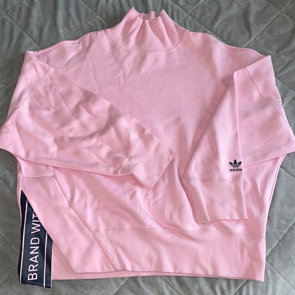 Adidas mock neck sweater